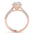 Pear Cut Halo Pavé Engagement Ring
