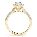 Pear Cut Halo Pavé Engagement Ring