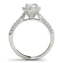 Pear Cut Halo Pavé Engagement Ring