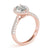 Pear Cut Halo Pavé Engagement Ring