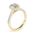Pear Cut Halo Pavé Engagement Ring