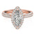 Marquise Cut Halo Pavé Engagement Ring
