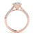 Marquise Cut Halo Pavé Engagement Ring