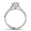 Marquise Cut Halo Pavé Engagement Ring DiamondStatus