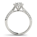 Marquise Cut Halo Pavé Engagement Ring