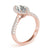 Marquise Cut Halo Pavé Engagement Ring