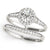Round Halo Pavé Engagement Ring