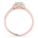 Round Halo Pavé Engagement Ring