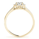 Round Halo Pavé Engagement Ring