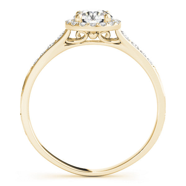 Round Halo Pavé Engagement Ring