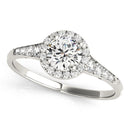 Round Halo Pavé Engagement Ring