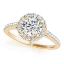 Round Halo Pavé Engagement Ring