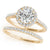 Round Halo Pavé Engagement Ring