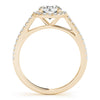 Round Halo Pavé Engagement Ring DiamondStatus