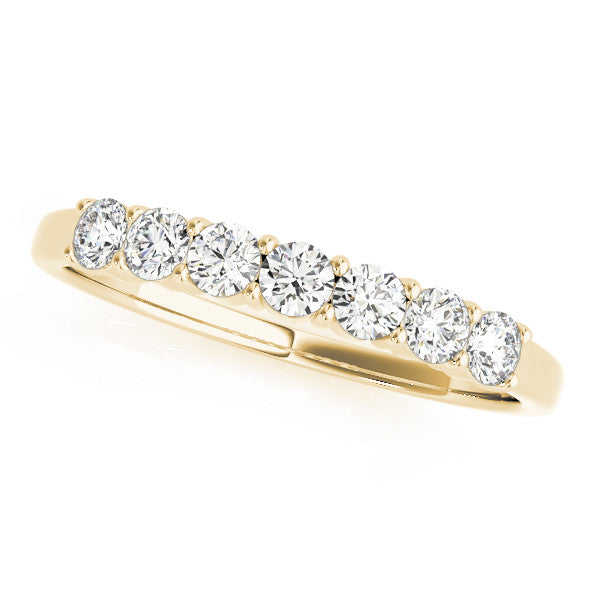 Round Seven Stone Wedding Ring