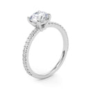 Round Pavé Engagement Ring