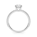 Round Pavé Engagement Ring