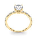 Round Pavé Engagement Ring DiamondStatus