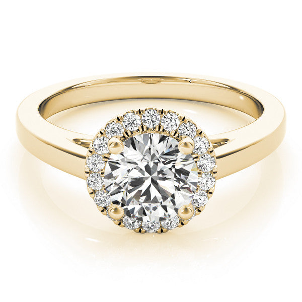 Round Halo Engagement Ring