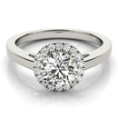 Round Halo Engagement Ring