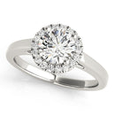 Round Halo Engagement Ring