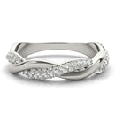 Twisted Pavé Wedding Ring