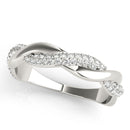 Twisted Pavé Wedding Ring