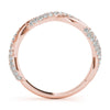 Twisted Pavé Wedding Ring DiamondStatus
