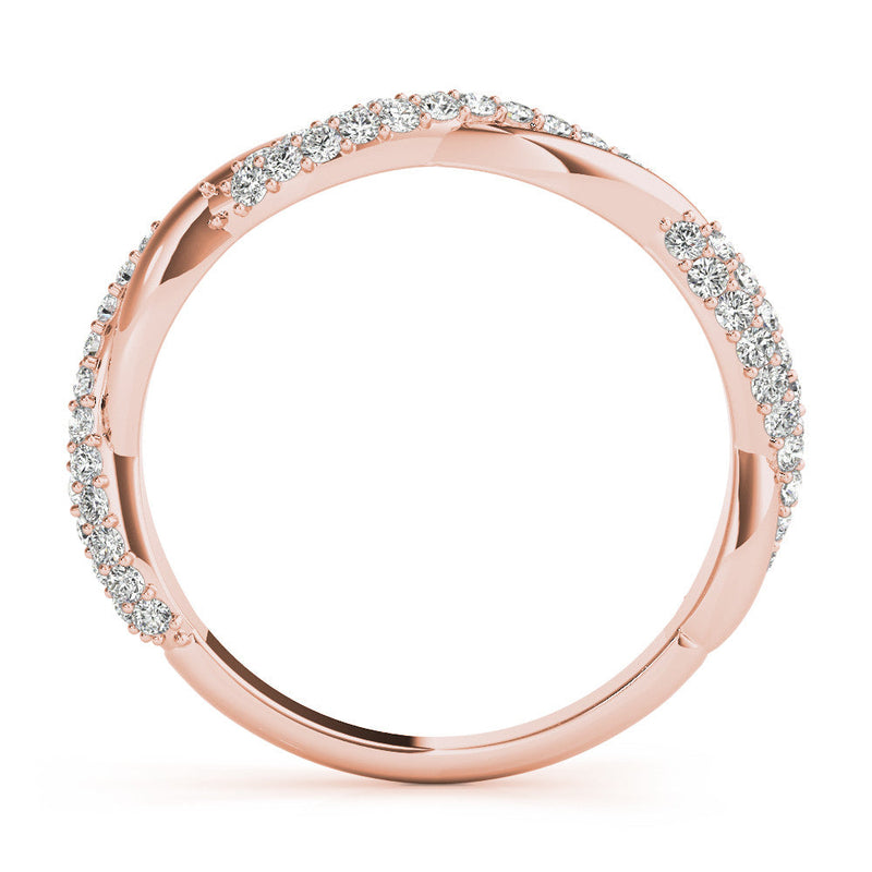 Twisted Pavé Wedding Ring