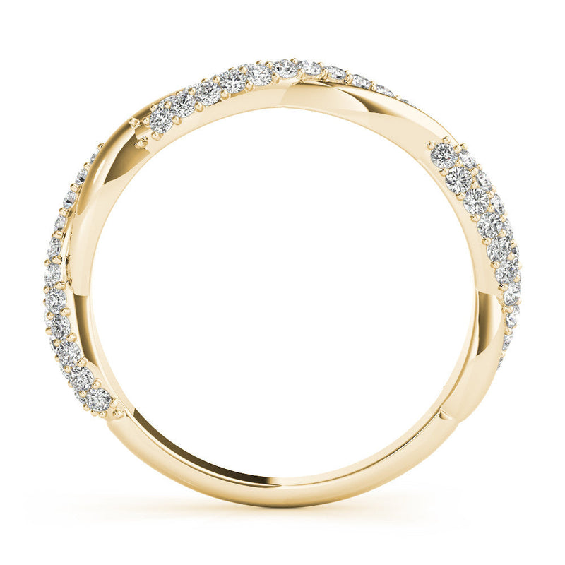 Twisted Pavé Wedding Ring