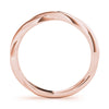 Twisted Plain Wedding Ring DiamondStatus