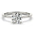 Round Hidden Halo Engagement Ring