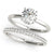 Round Hidden Halo Engagement Ring