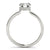 Round Hidden Halo Engagement Ring