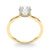 Round Hidden Halo Engagement Ring