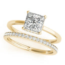 Princess Hidden Halo Engagement Ring