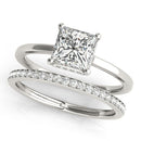 Princess Hidden Halo Engagement Ring