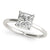 Princess Hidden Halo Engagement Ring