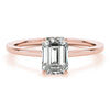 Emerald Hidden Halo Engagement Ring DiamondStatus
