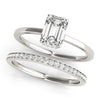 Emerald Hidden Halo Engagement Ring DiamondStatus