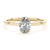 Oval Hidden Halo Engagement Ring