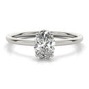 Oval Hidden Halo Engagement Ring