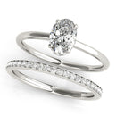 Oval Hidden Halo Engagement Ring
