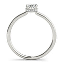 Oval Hidden Halo Engagement Ring