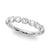 Round Rub Over Diamond Wedding Ring