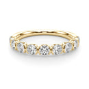 Round Rub Over Diamond Wedding Ring