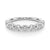 Round Rub Over Diamond Wedding Ring