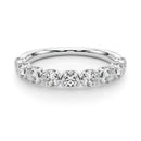Round Rub Over Diamond Wedding Ring