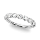 Round Rub Over Diamond Wedding Ring