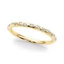 Round Scatter Diamond Wedding Ring
